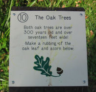 ["The Oak Trees" Sign]
