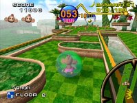 Super Monkey Ball (GameCube) Screen: Navigating the Level