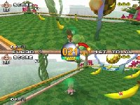Super Monkey Ball (GameCube) Screen: Two-Player Mode